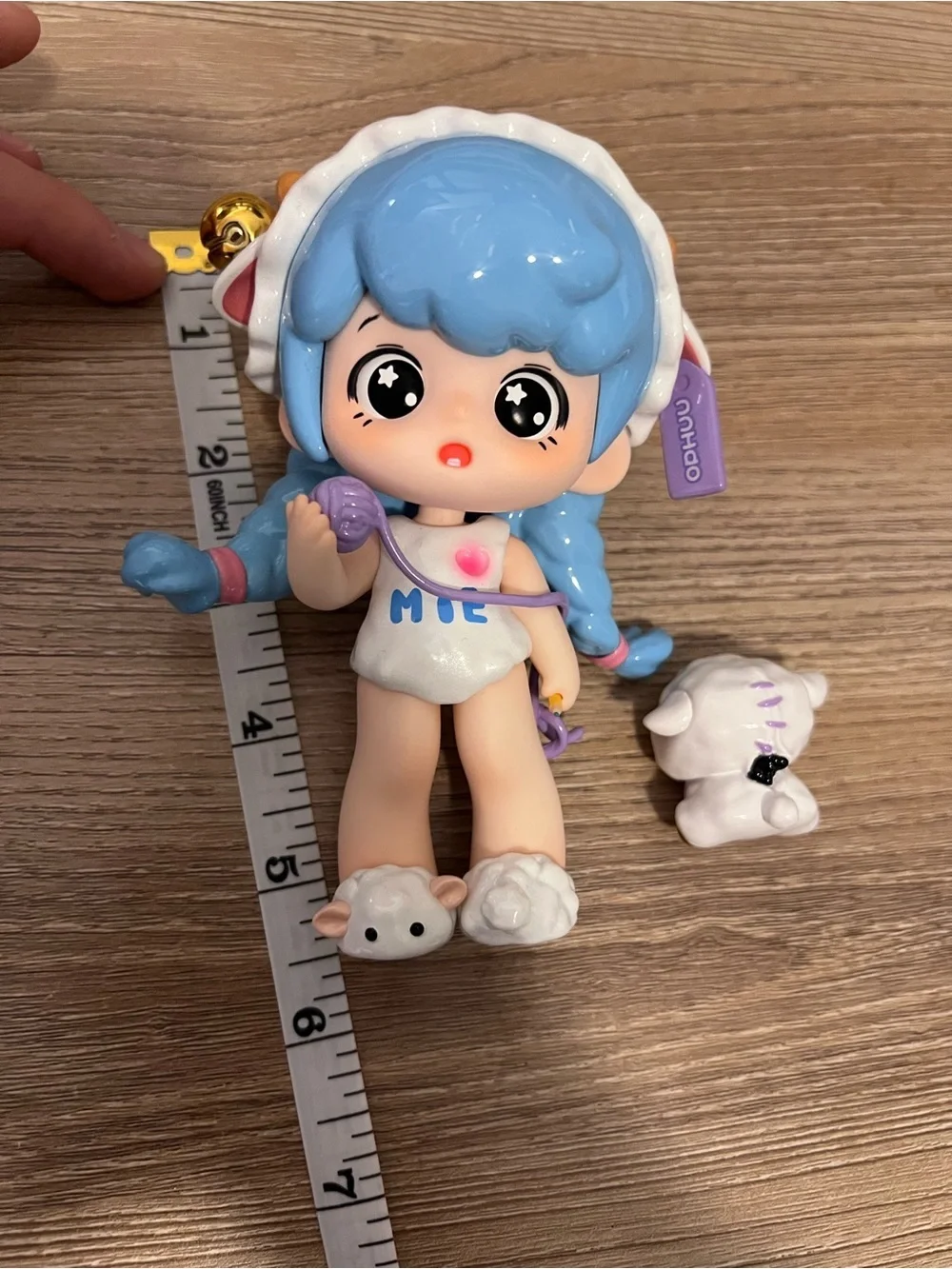 Ft. Fire x Ophuu Mie Sheep Figure with Lamb Companion Designer Toy